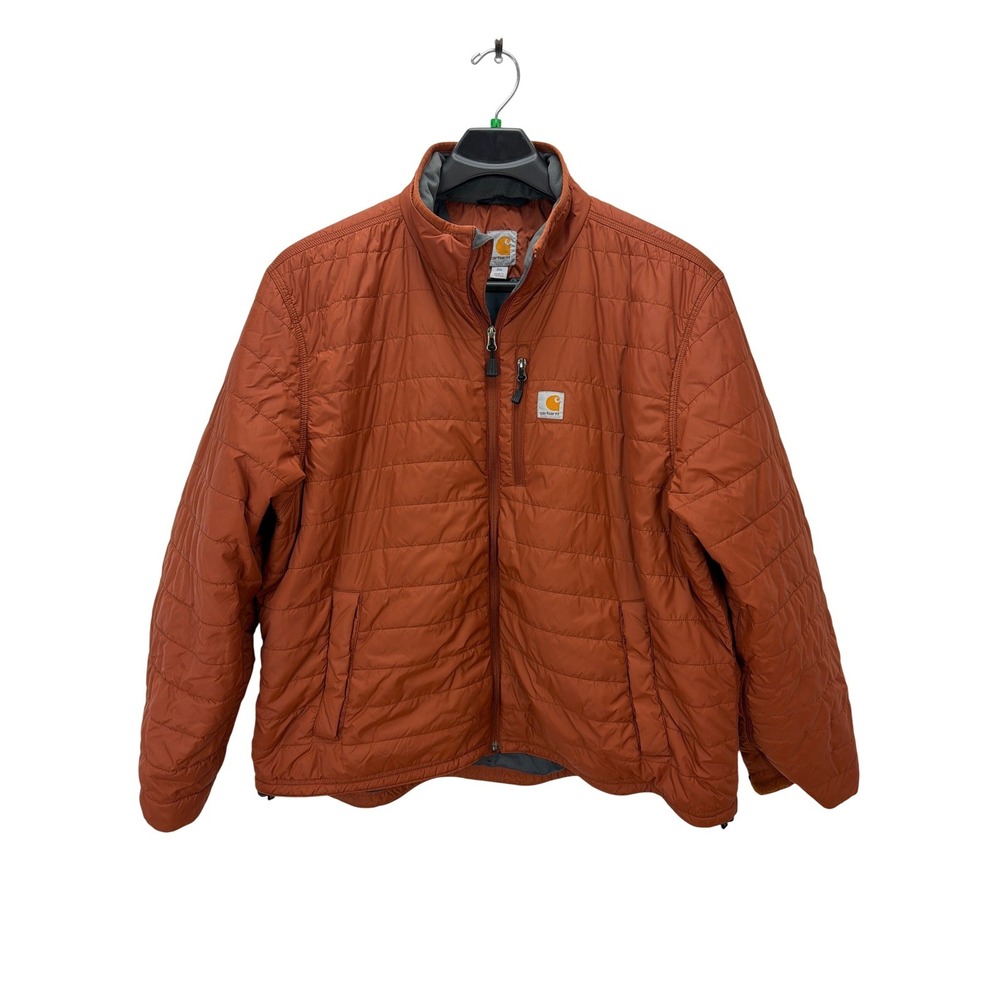 Carhartt Gilliam Rust Quilted‎ Puffer Jacket 2XL Insulated Lightweight Durable